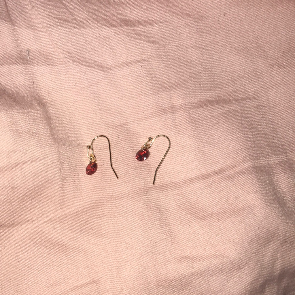 Nwot//Ruby Earrings
